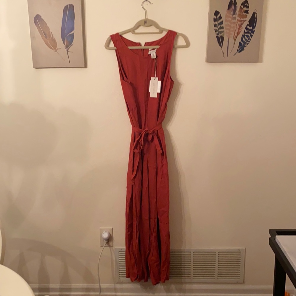 Size 14 Rachel Zoe Belted Jumpsuit NWT
